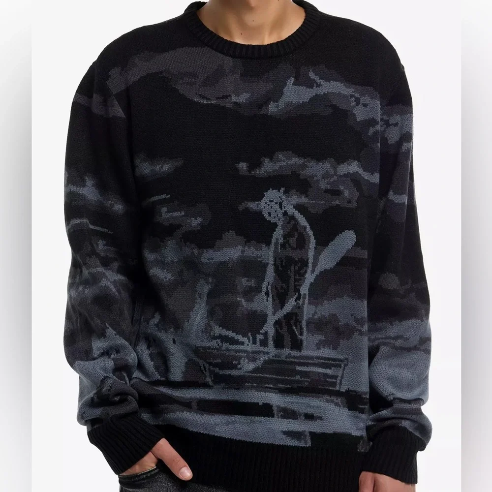 Unisex Friday The 13th Jason Boat Scene Intarsia Sweater Hot Topic‎ Horror